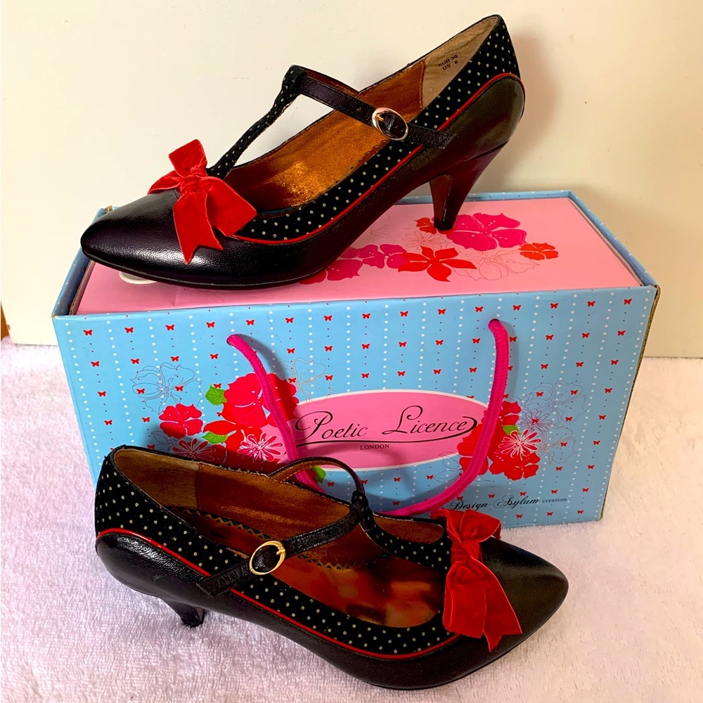 SALE. 🇬🇧POETIC LICENSE T-Strap Retro Low Heel Mary Janes